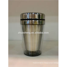 new style high quality plastic auto mug stainless steel coffee travel mug with handle